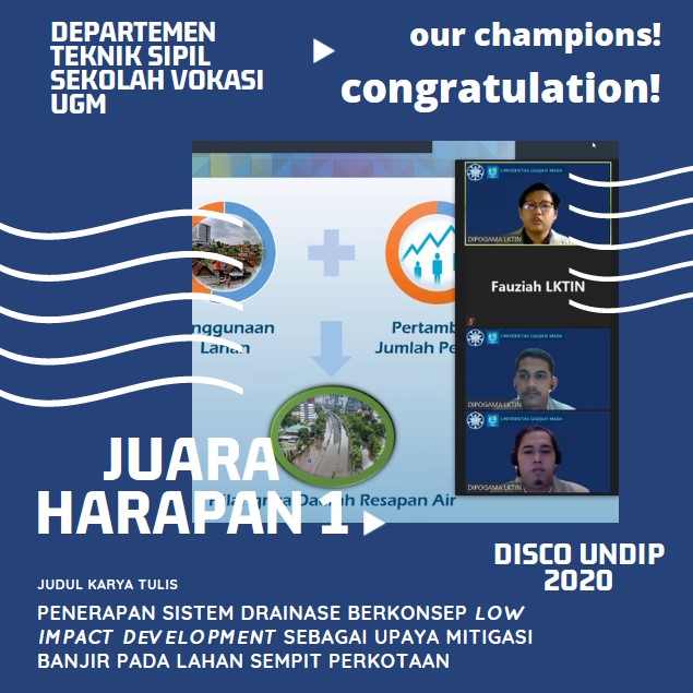 Mahasiswa Departemen Teknik Sipil Raih Juara Harapan 1 Pada Lomba Karya