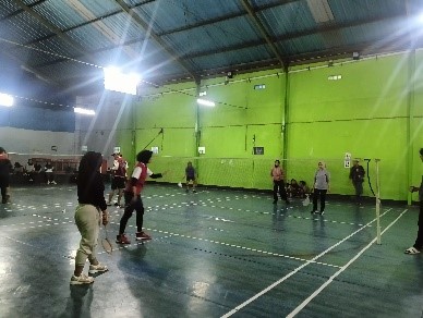 Pertandingan Bulutangkis Hanggar Cup 2024