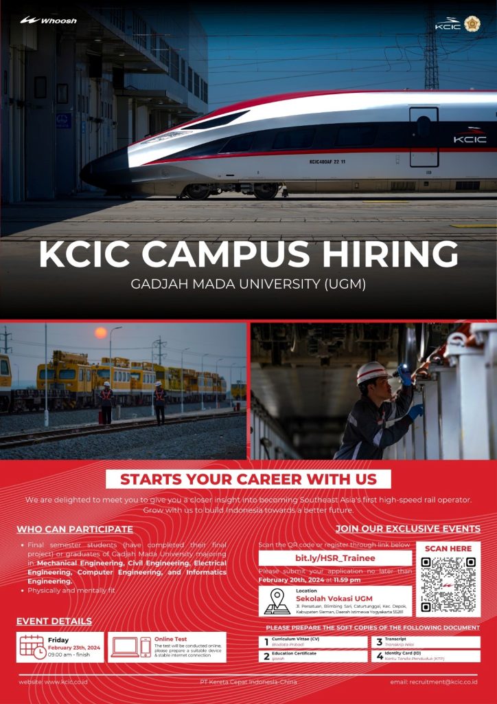 Recruitment KCIC Campus Hiring Gadjah Mada University