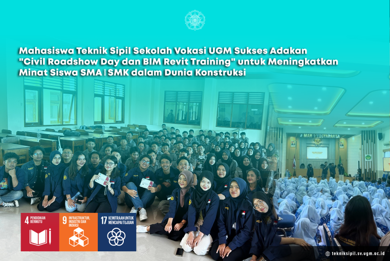 Mahasiswa Teknik Sipil Sekolah Vokasi UGM Sukses Adakan "Civil Roadshow Day dan BIM Revit Training" untuk Meningkatkan Minat Siswa SMA/SMK dalam Dunia Konstruksi