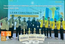 Tim CIVILLIUM DTS SV UGM Raih Juara 2 Nasional pada Lomba Konstruksi PUtech 2025–2026