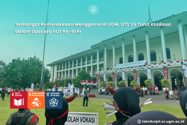 Semangat Kemerdekaan Menggema di UGM, DTS SV Turut Khidmat dalam Upacara HUT Ke-81 RI